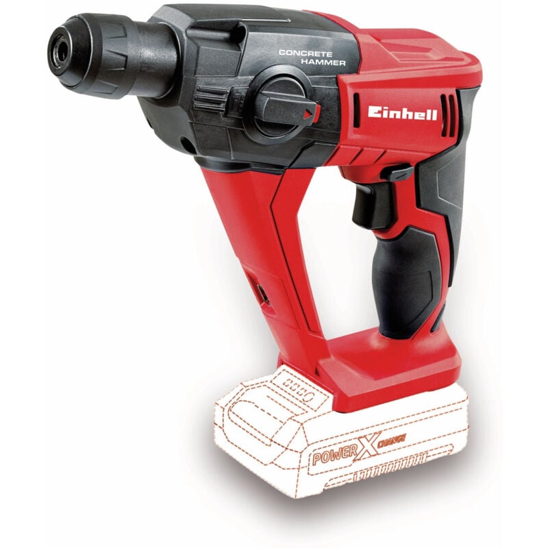 Image of Akku Bohrhammer te-hd 18 Li - Solo 1,2J, SDS-Plus - Einhell