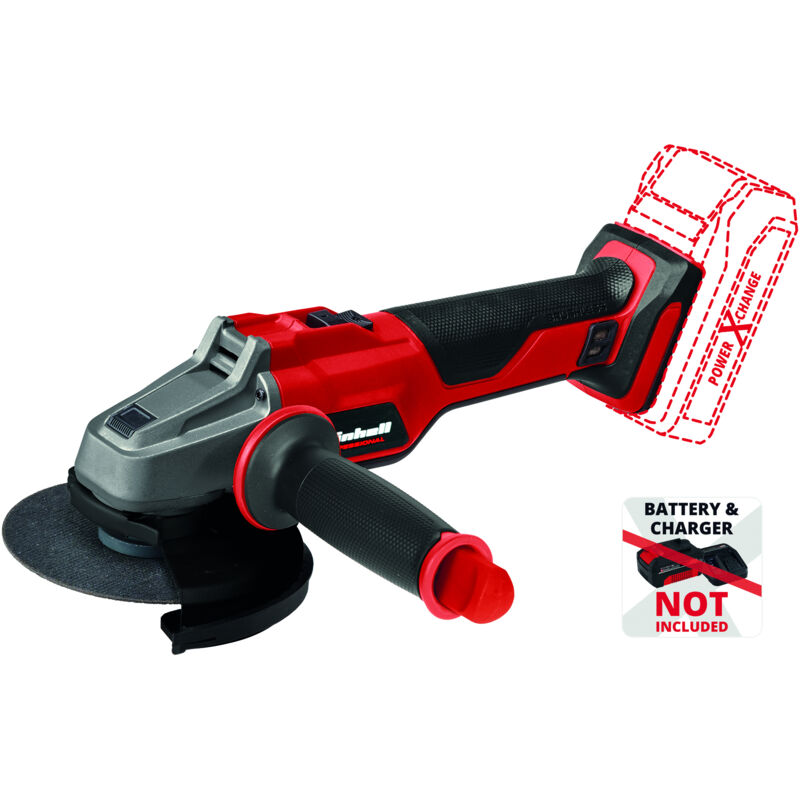 Image of EINHELL Akku-Winkelschleifer »AXXIO 18/125«, 18 V, ohne Akku - rot