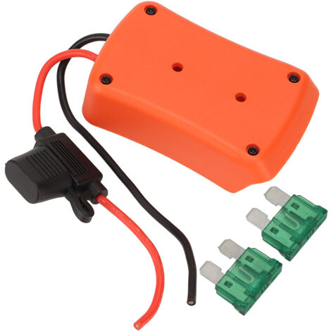 18V auf 20V abgesicherter Batterieadapter für Elektrofahrräder, -roller und -spielzeuge, 14AWG orangefarbenes Kabel