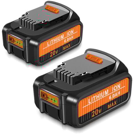 BSIOFF 18V Ersatzakku für Elektrowerkzeuge, 5.5Ah Lithium-lonen Akku Kompatibel mit Dewalt XRSerie DCB184 DCB200 DCB182 DCB180 DCB181 DCB201, Ersatzbatterie mit LED-Anzeige