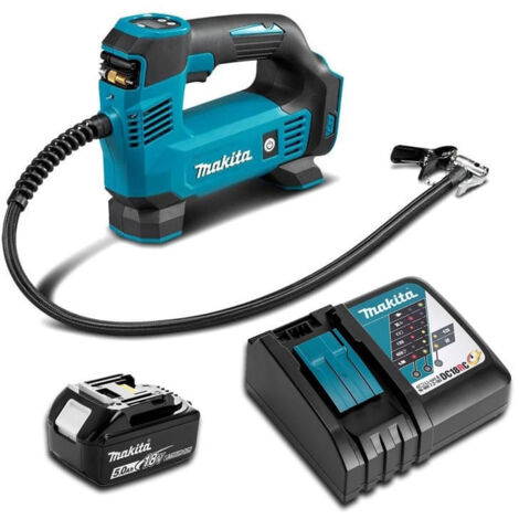 18V Li-Ion (1x5,0 Ah) Inflator mit Schnellladegerät - MAKITA DMP180RT