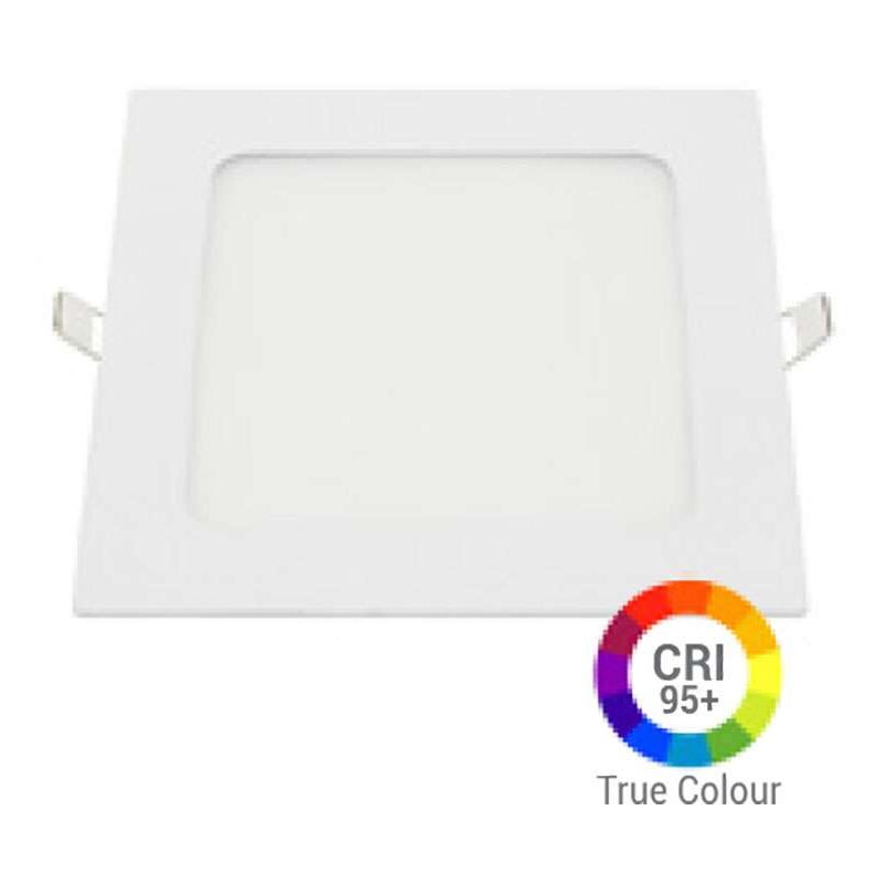 18W Carré led caja ligera extra IRC95 - blanco caliente 2700K