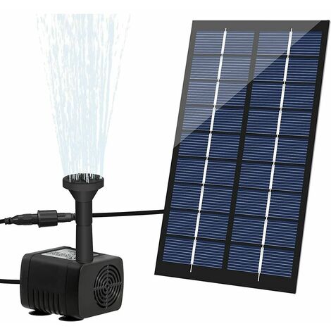 Pompe à eau solaire de pompe de fontaine de 6v 1.8w avec 8