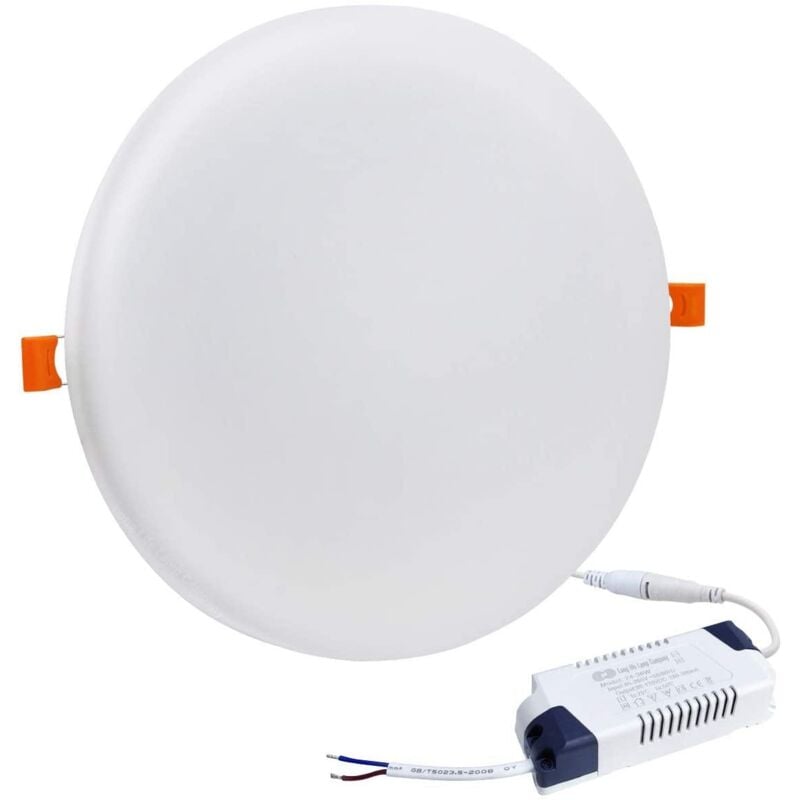 18W Frameless Recessed-Surface Super LED Panel Downlight, 150mm, Round, 6000K (pack of 4)