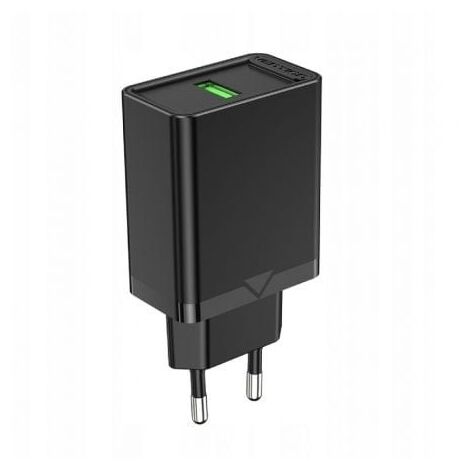 18W Ladegerät Wandladegerät 1x USB 2,4A Schwarz