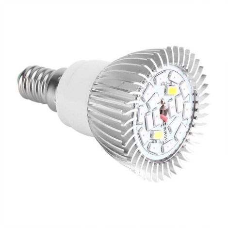 18W LED Grow Light Bulb Full Spectrum Plant Light for Indoor Plants Greenhouse Vegetables Succulent Hydroponics Organic Seedlings,18 LED E27/E14/GU10 (E14)