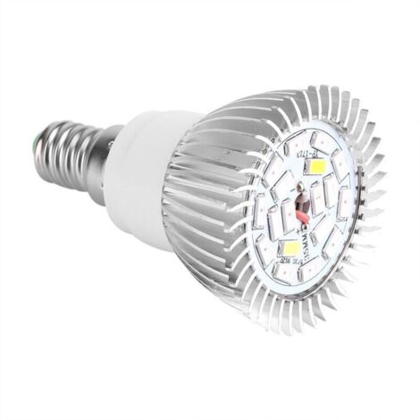 18W LED Grow Light Bulb Full Spectrum Plant Light for Indoor Plants Greenhouse Vegetables Succulent Hydroponics Organic Seedlings,18 LED E27/E14/GU10 (E14) A