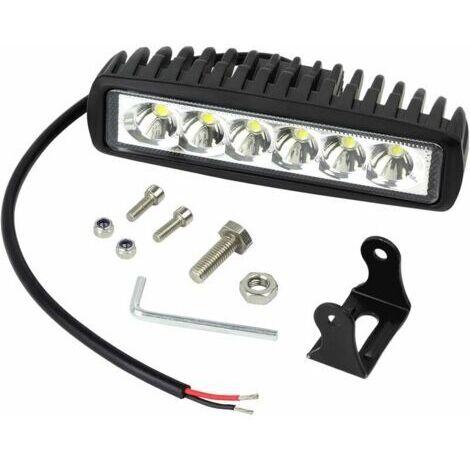 18W LED Projecteur de Travail 12V 24V LED Lumière de Travail Étanche Bar Poutre Lampe Élancée pour Bateau Camion Voiture SUV VTT 4WD Offroad