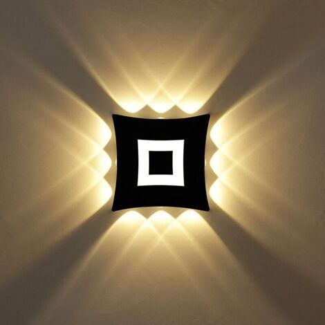 18W Moderne Applique Murale LED Lampe Murale Imperméable IP65 Aluminium Lampe de Mur LED Intérieur Extérieur pour Salle de Bains Salon Chambre à Coucher Couloir Escalier Entrée Porche - Lumière chaude