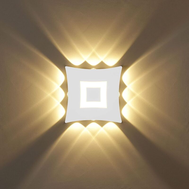 18W Moderne Lampe Murale LED Applique Murale Imperméable Aluminium Lampe de Mur LED Intérieur Extérieur pour Salon Chambre à Coucher Salle de Bains