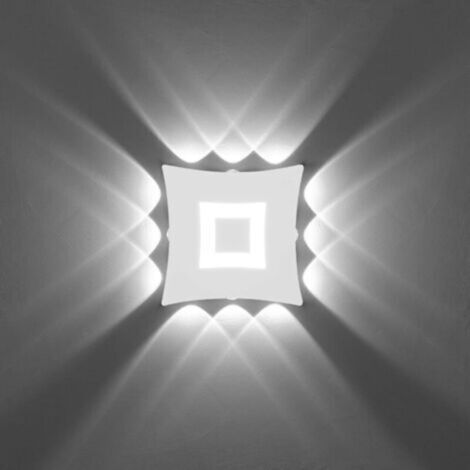 18W Moderne Lampe Murale LED Applique Murale Imperméable IP65 Aluminium Lampe de Mur LED Intérieur Extérieur pour Salon Chambre à Coucher Salle