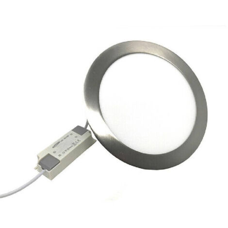 18w Slim Panel Led Recessed Round Edge Silver Light 3000k 4000k 6500k P205aa