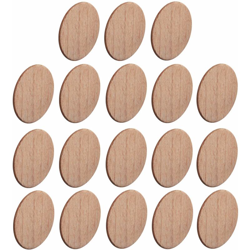 Cyclingcolors - 18x Cache vis adhésif autocollant bois naturel diamètre 18 mm bouchon trou meuble table chaise maison, Cerisier