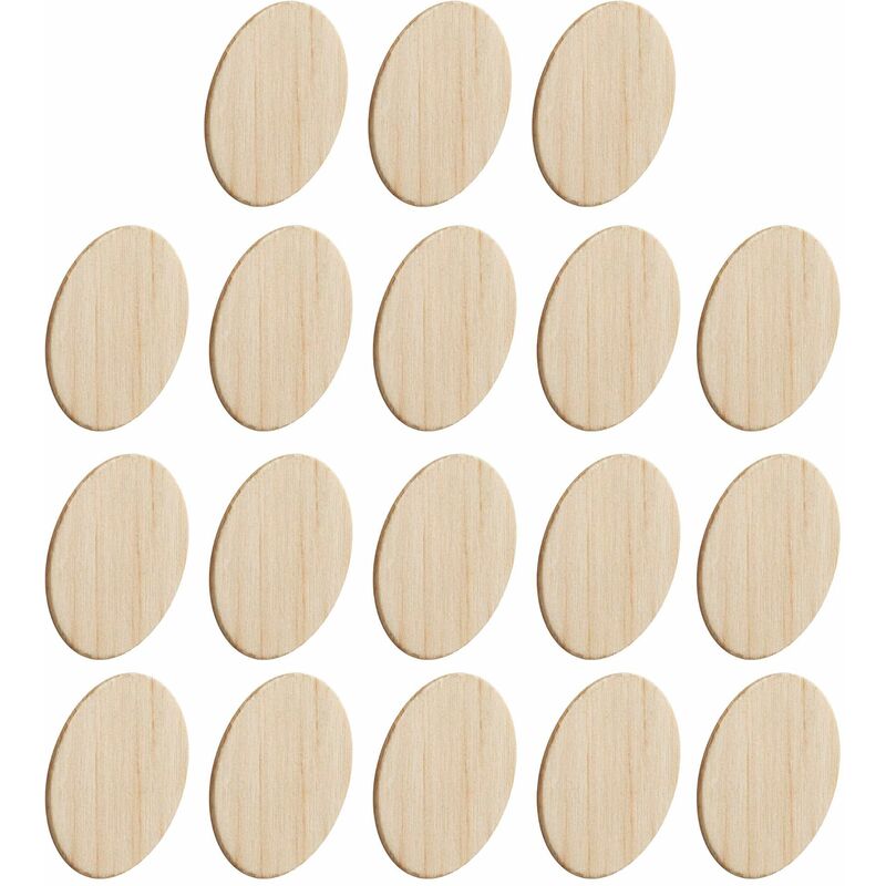 Cyclingcolors - 18x Cache vis adhésif autocollant bois naturel diamètre 18 mm bouchon trou meuble table chaise maison, Pin