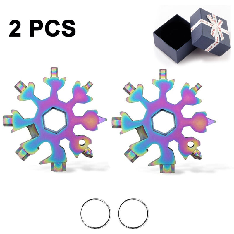 Outil multifonction en forme de flocon de neige, tournevis de