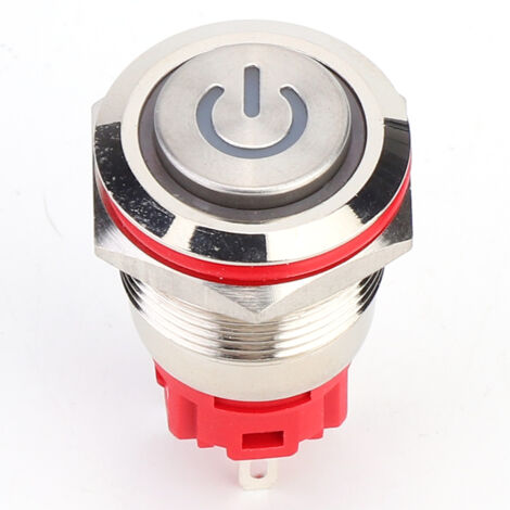19 mm selbstverriegelnder Metallschalter (1 Schließer, 1 Öffner), gelbe Kontrollleuchte, Gleichspannung 9–30 V