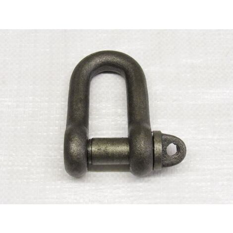 19 Ton Self Colour Screw Pin Small Dee Shackle - 19000KG D Lifting Towing Tested Certified