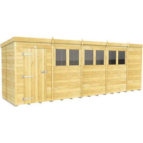 19 x 5 Pent Shed