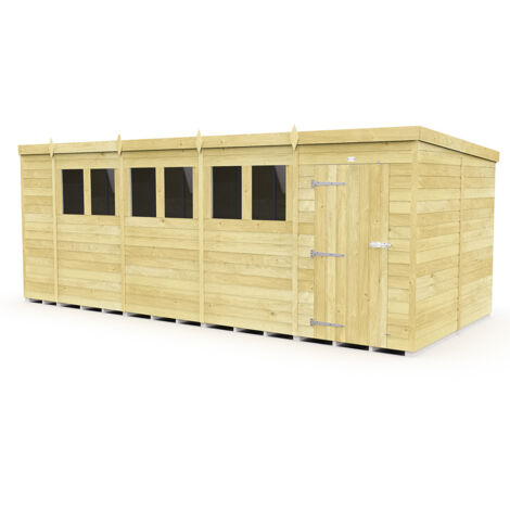 19 x 8 Pent Shed