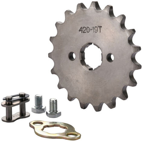 19-Zahn-Ritzel vorn, kleines Ritzel, 20 mm Nabenbohrung, 420er Spezifikation. Getriebe für Motorradmotoren, geeignet für Geländefahrzeuge, Kleinstwagen und Umbauten mit kleinem Hubraum.