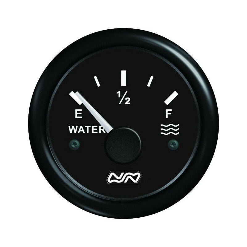 Nuova Rade - Compteur de jauge eau douce 12/24V noir - 0-190 ohm