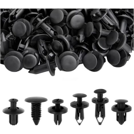 190 Pcs Kit De Clips de Fixation pour Voiture, Ensemble Complet de Clips de Fixation, Clips de Protection de Carrosserie pour Panneau Porte Et Pare-Chocs, Convient à La Plupart Des Véhicules