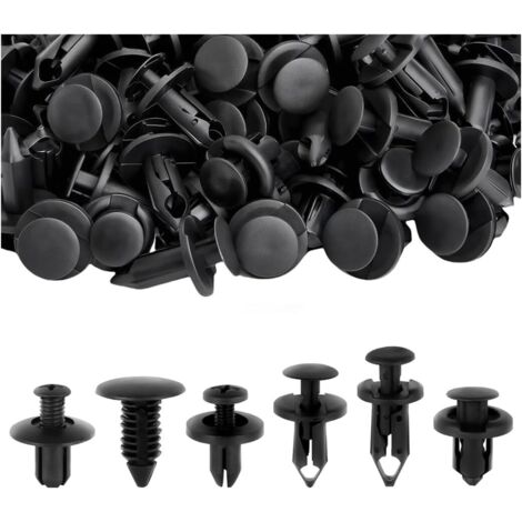 190 Pcs Kit De Clips de Fixation pour Voiture, Ensemble Complet de Clips de Fixation, Clips de Protection de Carrosserie pour Panneau Porte Et Pare-Chocs, Convient à La Plupart Des Véhicules