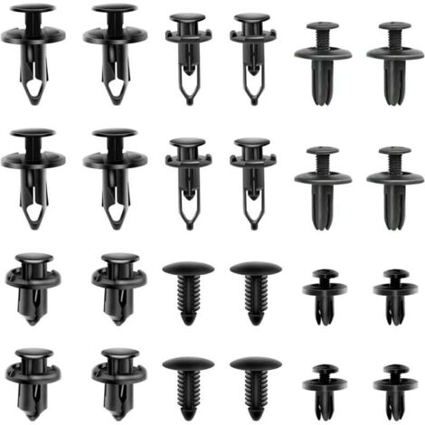 190 pezzi di clip per auto, clip in plastica per auto, rivetti per riparazione auto, elementi di fissaggio in plastica, clip in plastica universale, rivetti per pannelli di rivestimento delle portiere