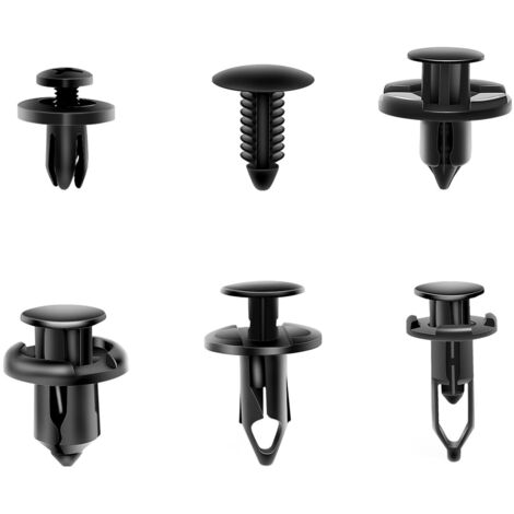 190 Pièces Clips Voiture, Rivet Clip Plastique Voiture Réparationn Automobile, Rivets en Plastique Attaches, Rivet Clip Plastique Fixation Universel Auto Panneaux Garniture de Portière