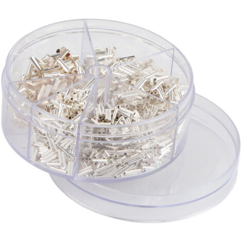1900pcs Bare Non Insulated Butt Connector Terminals Splice Wire Terminal Kit,DUBUNS