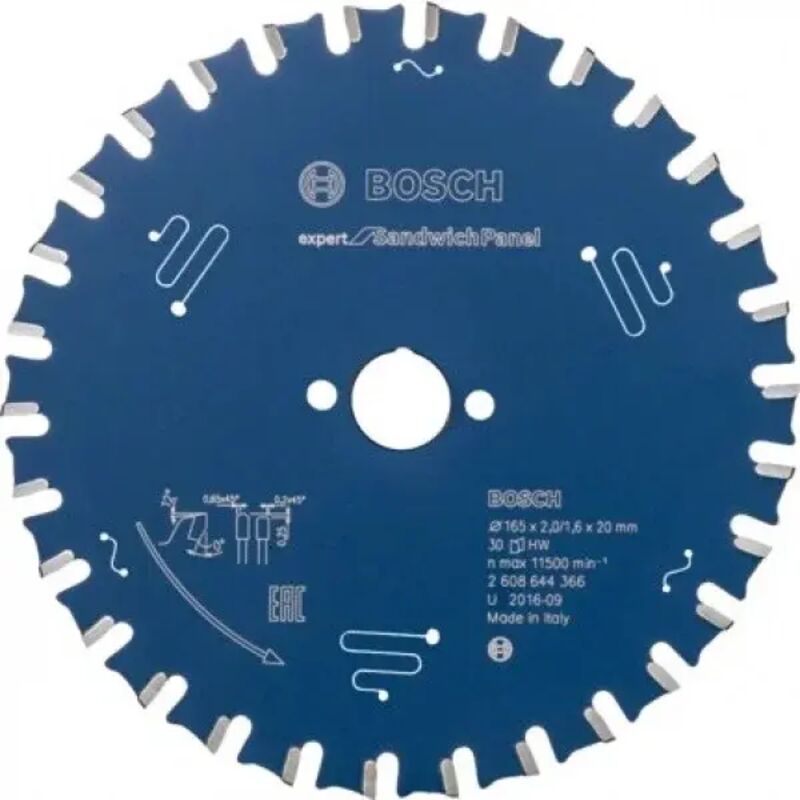 Bosch Expert Lama per sega circolare 165x20 mm per pannelli Sandwich