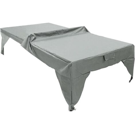 190T Housse de table de ping-pong d'extérieur imperméable 280 x 153 x 73 cm, robuste et résistante aux int-Crezuo