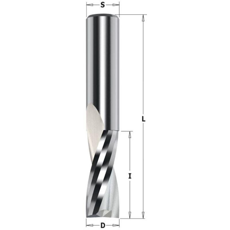 Cmt 191.060.11 Fresa Elicoidale Z2 Pos. Hwm D 6x27x70 Dx