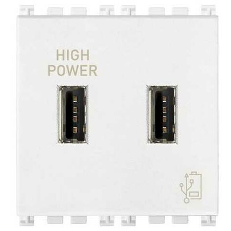 19295.B Unité d'alimentation USB 5V 2,1A 2M Blanc Arkè