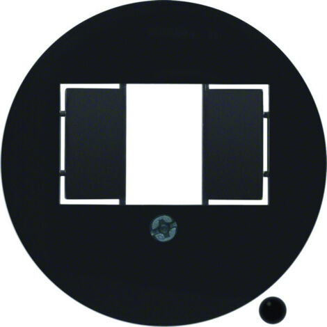 1930 Enjoliveur pour chargeur USB A+A noir - HAGER 104001
