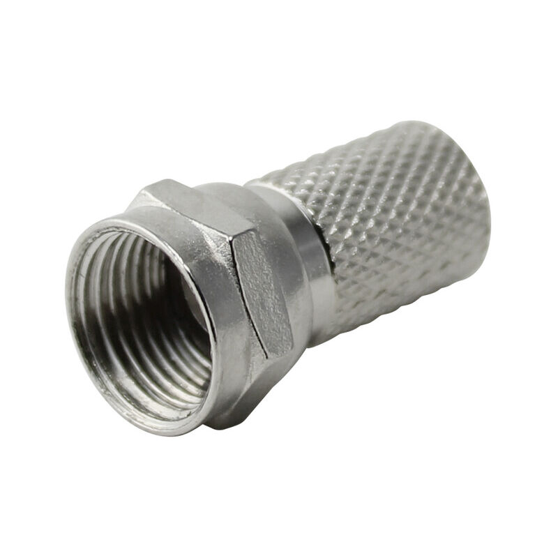 

Conector F macho a torsión para cable antena TV-SAT 7mm2 ( 19.465/TV-SAT/AG) - Electro Dh