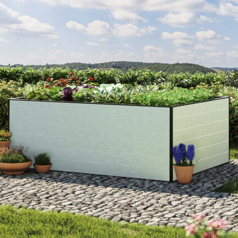 195 x 150 x 77 cm Hochbeet Christina, Aluminium eloxiert