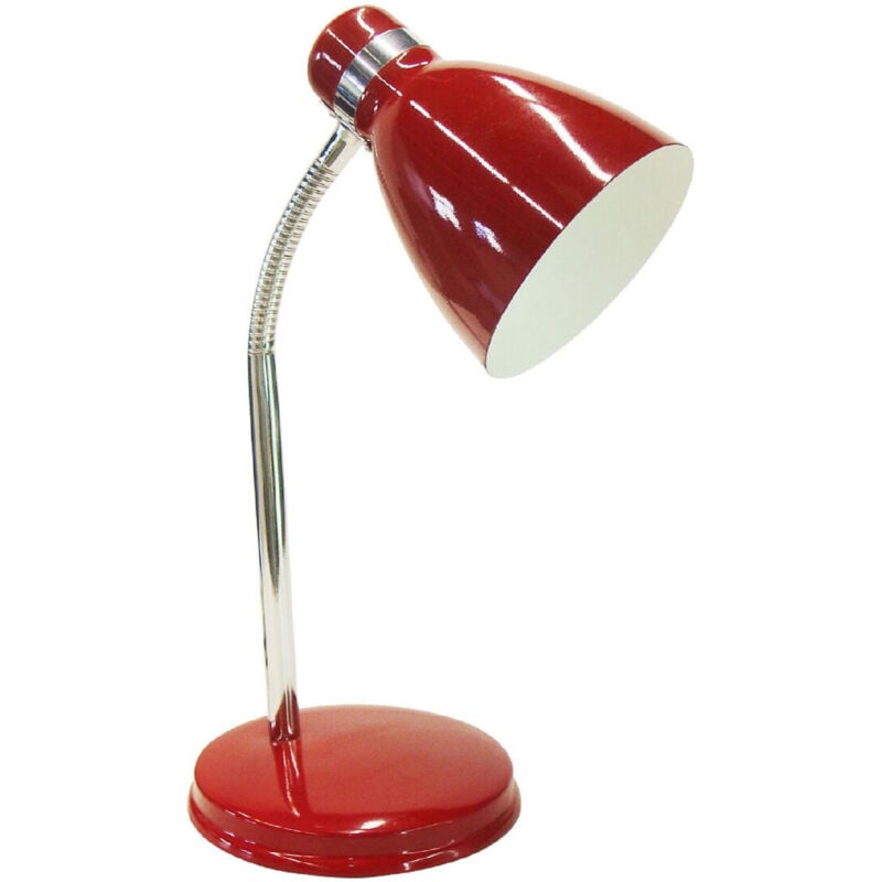

Flexo de sobremesa acabado metálico E14 14,5x35cm. rojo (F-BRIGHT 1950090-R )