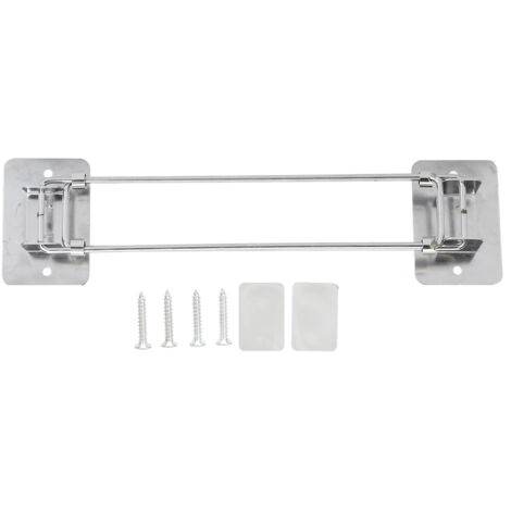 195‑345mm RV Shower Corner Storage Bar Stainless Steel Adjustable Bathroom Storage Rack Guard Rod for Trailer Yacht