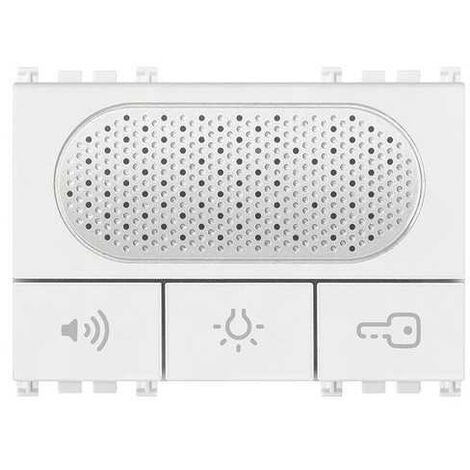 19557.B Interphone mains libres deux fils Blanc Arkè