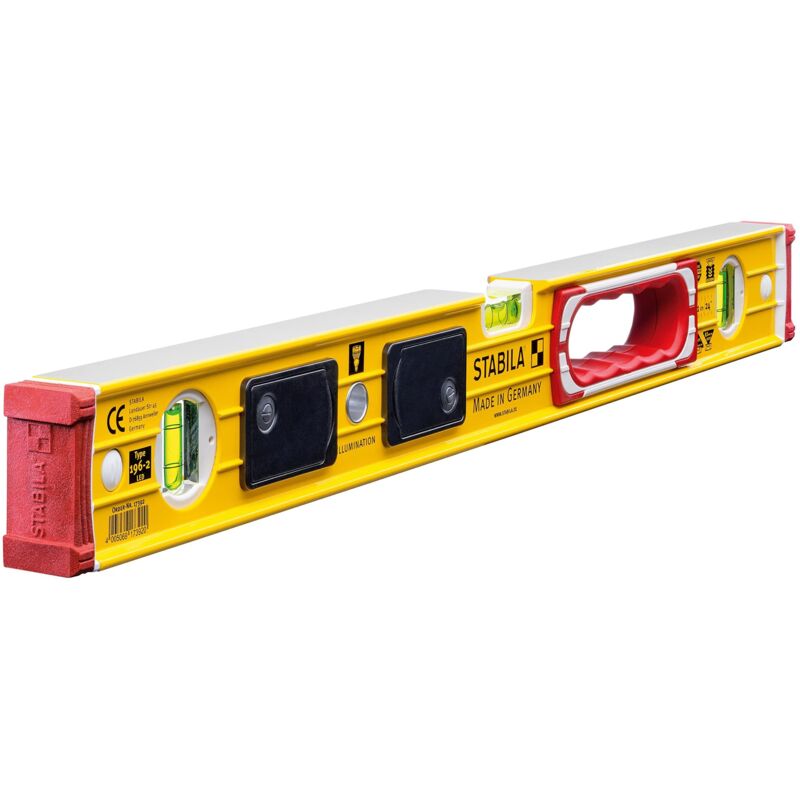 Stabila - 17392 196-2 led Illuminated Spirit Level 3 Vial 17392 60cm STB1962LED24