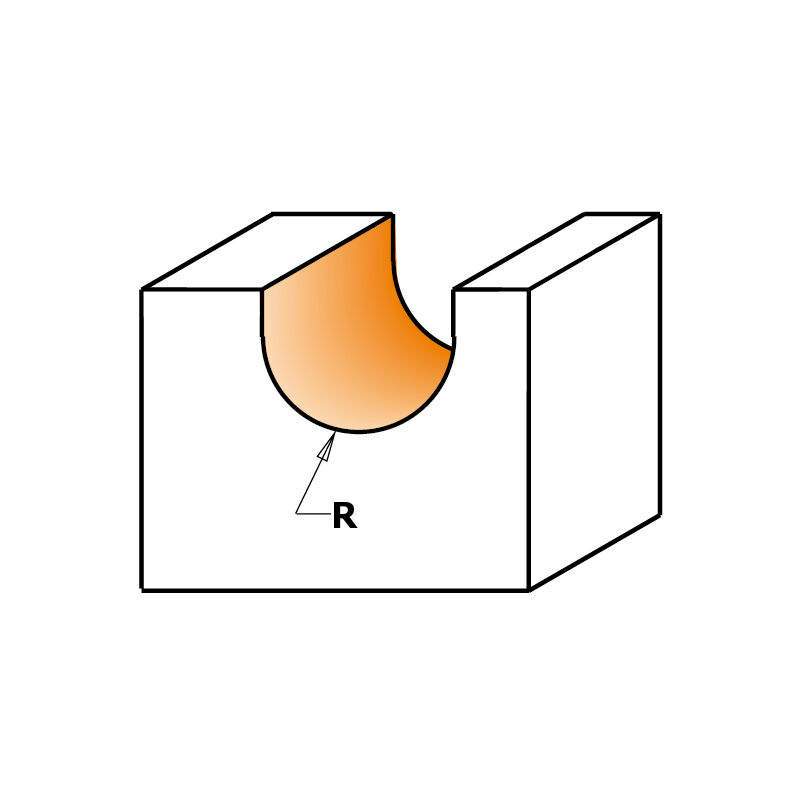 CMT - 199.060.11 fraise a' coupes HeLICOIDALES positives pour profil gorge hwm Z2 S=6 D=6X27X70 r