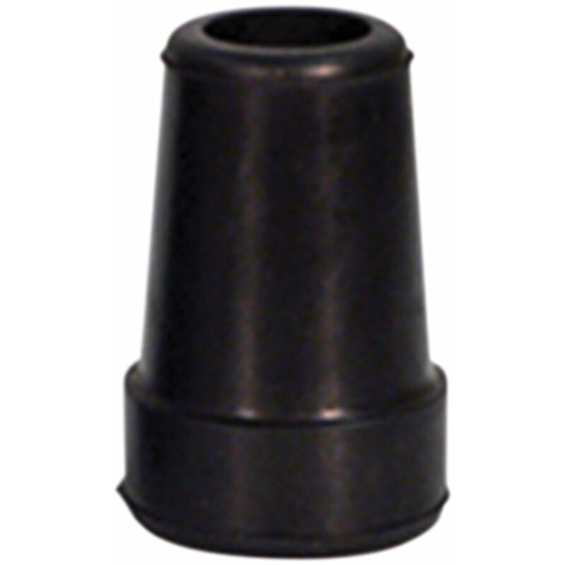 19mm Replacement Crutch Ferrule - Non Slip Black Rubber Tip - Easy to Fit
