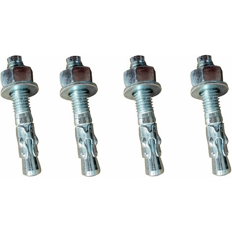 1A-Safety AFS-A - Set montaggio per protezione anticollisione, set ancoraggio a terra (confezione 4 pezzi)