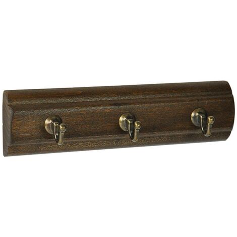 1BL APPENDITUTTO ADESIVO LEGNO NOCE 3 posti - pz. 1