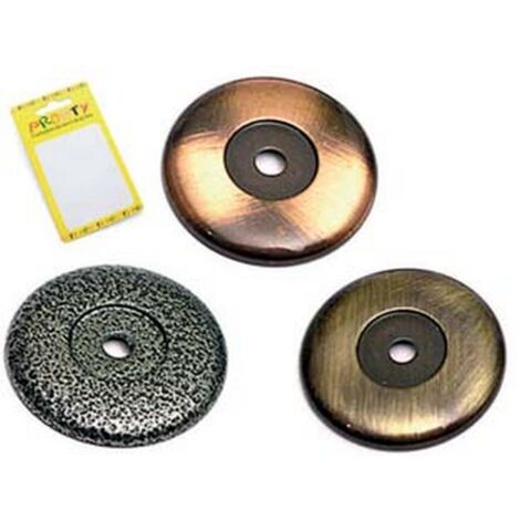 1BL BASETTA GRANDE ANTICATA -  mm.36 ferro battuto conf. bl.2 pz.