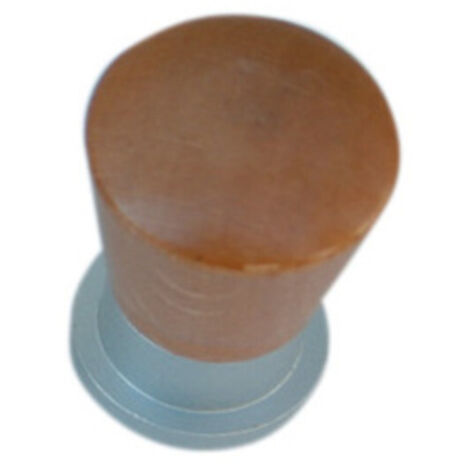 1BL BLISTER POMOLI IN LEGNO/ OTTONE DIAMETRO 19MM NOCE CH.(PZ.2)