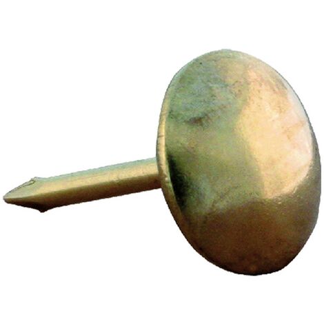 1BL BULLETTE PER TAPPEZZIERE mm 12 - pz 20 ottonate lisce