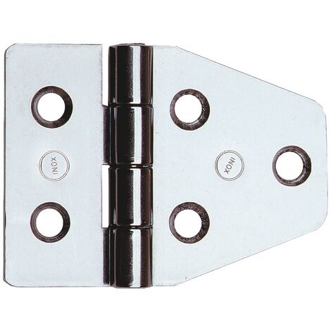 1BL CERNIERA IN ACCIAIO INOX ART.852IN mm. 40 x 55 - pz. 2
