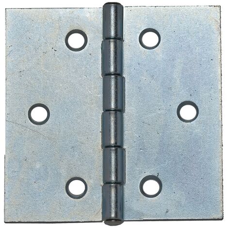 1BL CERNIERA QUADRA IN ACCIAIO ZINCATO mm 100 x 100 - pz. 2